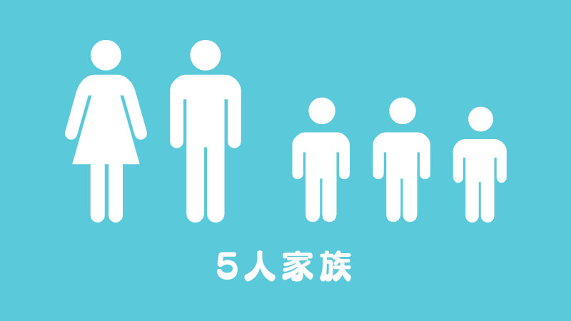 オトウサンファミリーは5人家族